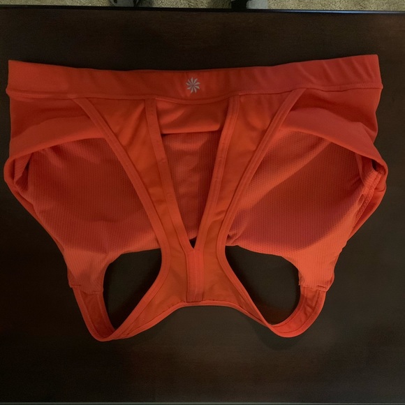 Athleta Contender Bra D&DD cup Sz Large Torch Red - Picture 3 of 5
